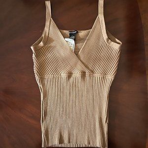 Dolce & Fabuloso V-Neck tank top, Taupe Size L